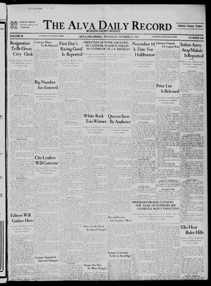 The Alva Daily Record (Alva, Okla.), Vol. 33, No. 246, Ed. 1 Thursday, October 17, 1935