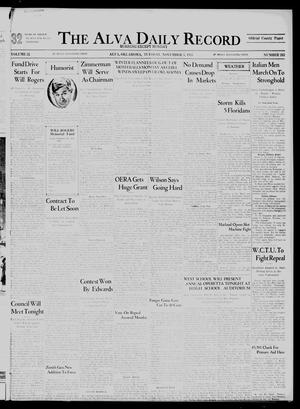 The Alva Daily Record (Alva, Okla.), Vol. 33, No. 262, Ed. 1 Tuesday, November 5, 1935