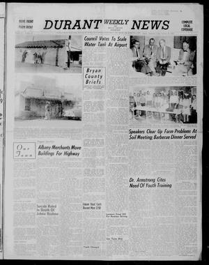 Durant Weekly News and Bryan County Democrat (Durant, Okla.), Vol. 29, No. 10, Ed. 1 Friday, January 25, 1957