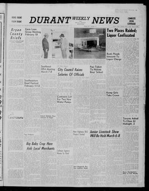 Durant Weekly News and Bryan County Democrat (Durant, Okla.), Vol. 29, No. 12, Ed. 1 Friday, February 8, 1957