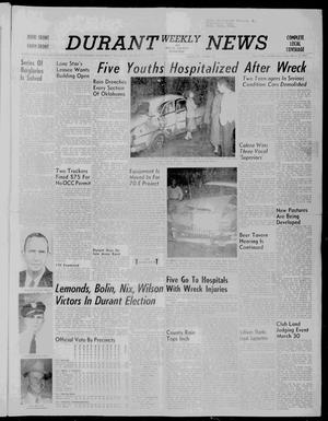 Durant Weekly News and Bryan County Democrat (Durant, Okla.), Vol. 59, No. 18, Ed. 1 Friday, March 22, 1957