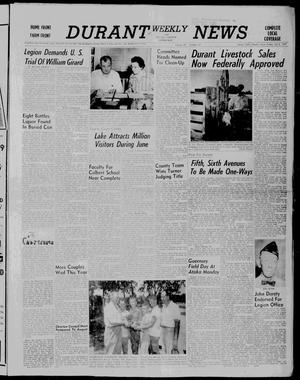 Durant Weekly News and Bryan County Democrat (Durant, Okla.), Vol. 59, No. 33, Ed. 1 Friday, July 5, 1957