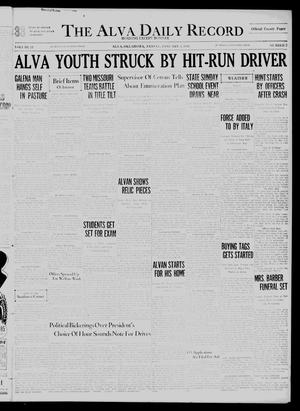 Primary view of object titled 'The Alva Daily Record (Alva, Okla.), Vol. 34, No. 3, Ed. 1 Friday, January 3, 1936'.