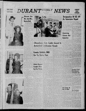 Durant Weekly News and Bryan County Democrat (Durant, Okla.), Vol. 59, No. 44, Ed. 1 Friday, September 20, 1957