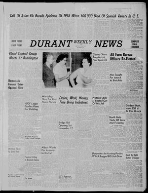 Durant Weekly News and Bryan County Democrat (Durant, Okla.), Vol. 61, No. 49, Ed. 1 Friday, October 25, 1957