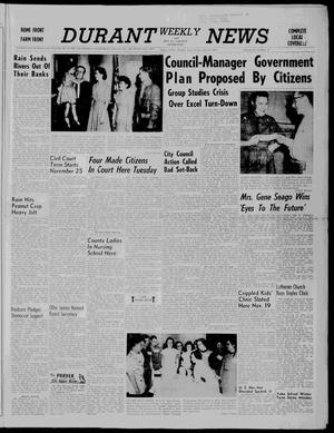 Durant Weekly News and Bryan County Democrat (Durant, Okla.), Vol. 61, No. 51, Ed. 1 Friday, November 8, 1957