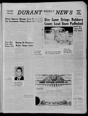 Durant Weekly News and Bryan County Democrat (Durant, Okla.), Vol. 60, No. 9, Ed. 1 Friday, January 17, 1958