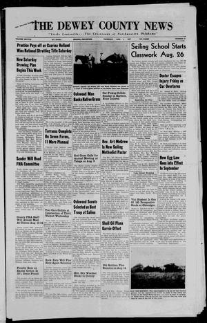 The Dewey County News (Seiling, Okla.), Vol. 38, No. 23, Ed. 1 Thursday, August 1, 1957