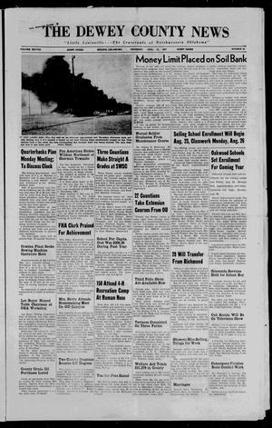 The Dewey County News (Seiling, Okla.), Vol. 38, No. 25, Ed. 1 Thursday, August 15, 1957