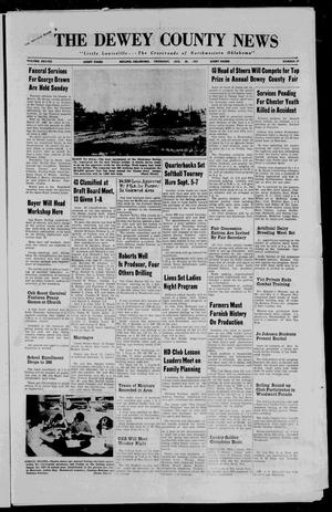 The Dewey County News (Seiling, Okla.), Vol. 38, No. 27, Ed. 1 Thursday, August 29, 1957