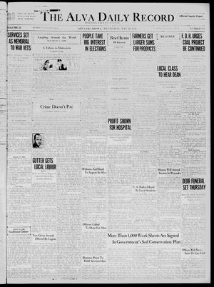 The Alva Daily Record (Alva, Okla.), Vol. 34, No. 120, Ed. 1 Wednesday, May 20, 1936