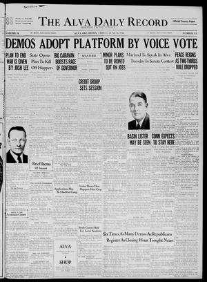 The Alva Daily Record (Alva, Okla.), Vol. 34, No. 151, Ed. 1 Friday, June 26, 1936