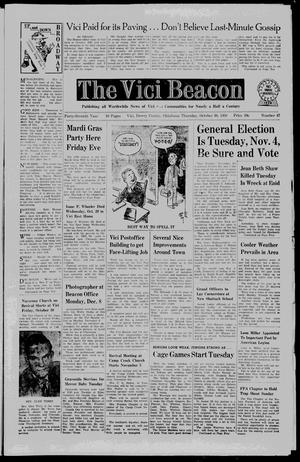 The Vici Beacon (Vici, Okla.), Vol. 47, No. 47, Ed. 1 Thursday, October 30, 1958