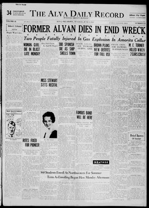 The Alva Daily Record (Alva, Okla.), Vol. 35, No. 131, Ed. 1 Tuesday, June 1, 1937