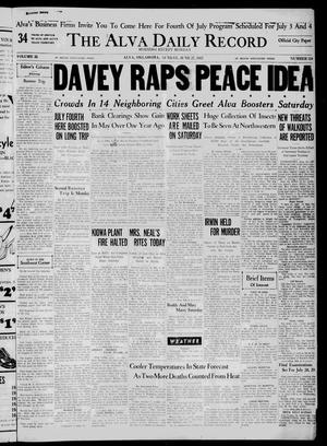 Primary view of object titled 'The Alva Daily Record (Alva, Okla.), Vol. 35, No. 154, Ed. 1 Sunday, June 27, 1937'.