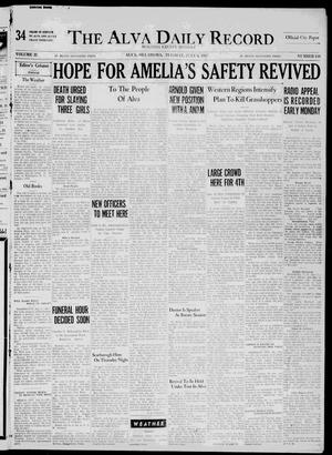 The Alva Daily Record (Alva, Okla.), Vol. 35, No. 160, Ed. 1 Tuesday, July 6, 1937