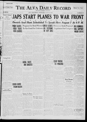 The Alva Daily Record (Alva, Okla.), Vol. 35, No. 179, Ed. 1 Wednesday, July 28, 1937