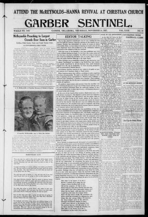 Garber Sentinel. (Garber, Okla.), Vol. 29, No. 10, Ed. 1 Thursday, November 24, 1927