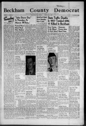 Beckham County Democrat (Erick, Okla.), Vol. 50, No. 52, Ed. 1 Thursday, January 9, 1958