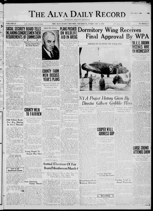 The Alva Daily Record (Alva, Okla.), Vol. 37, No. 34, Ed. 1 Thursday, February 9, 1939