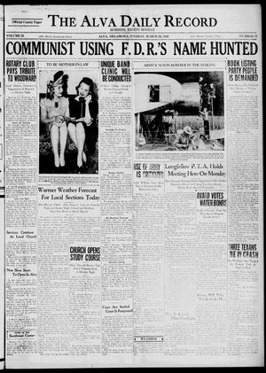 The Alva Daily Record (Alva, Okla.), Vol. 38, No. 72, Ed. 1 Tuesday, March 26, 1940
