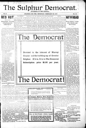 The Sulphur Democrat. (Sulphur, Indian Terr.), Vol. 8, No. 14, Ed. 1 Thursday, February 28, 1907