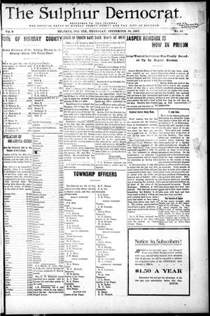 The Sulphur Democrat. (Sulphur, Indian Terr.), Vol. 8, No. 44, Ed. 1 Thursday, September 26, 1907