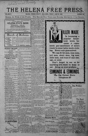 The Helena Free Press. (Helena, Okla. Terr.), Vol. 3, No. 42, Ed. 1 Friday, June 8, 1906