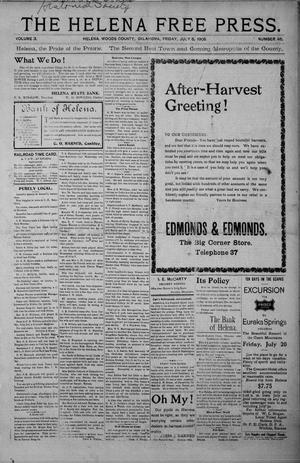 The Helena Free Press. (Helena, Okla. Terr.), Vol. 3, No. 46, Ed. 1 Friday, July 6, 1906