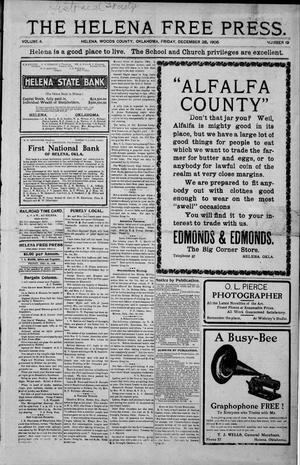 The Helena Free Press. (Helena, Okla. Terr.), Vol. 4, No. 19, Ed. 1 Friday, December 28, 1906