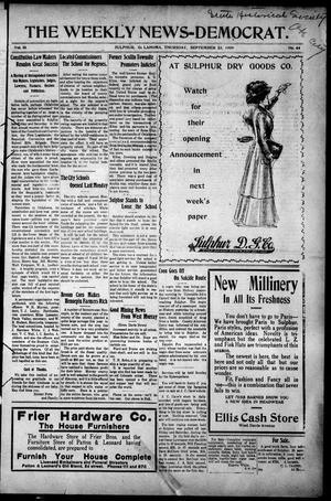 The Weekly News=Democrat. (Sulphur, Okla.), Vol. 10, No. 44, Ed. 1 Thursday, September 23, 1909