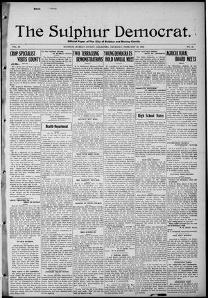 The Sulphur Democrat. (Sulphur, Okla.), No. 31, Ed. 1 Thursday, February 16, 1922