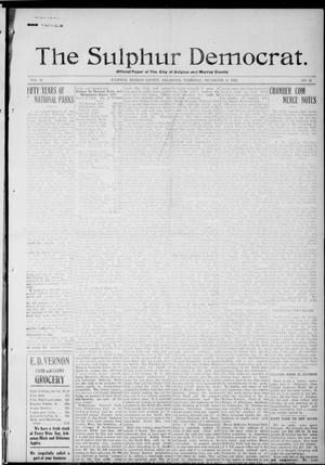 The Sulphur Democrat. (Sulphur, Okla.), No. 21, Ed. 1 Thursday, December 14, 1922
