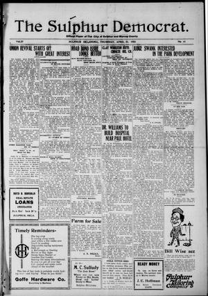 The Sulphur Democrat. (Sulphur, Okla.), No. 41, Ed. 1 Thursday, April 21, 1921