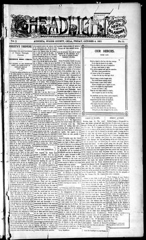 The Headlight (Augusta, Okla. Terr.), Vol. 2, No. 12, Ed. 1 Friday, October 4, 1901
