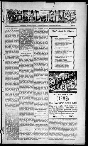 The Headlight (Carmen, Okla. Terr.), Vol. 2, No. 15, Ed. 1 Friday, October 25, 1901