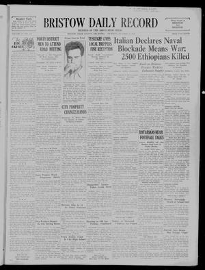 Bristow Daily Record (Bristow, Okla.), Vol. 14, No. 145, Ed. 1 Thursday, October 10, 1935