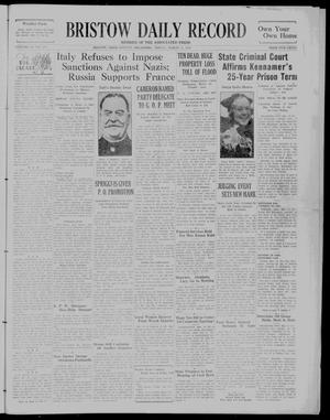 Bristow Daily Record (Bristow, Okla.), Vol. 14, No. 275, Ed. 1 Friday, March 13, 1936