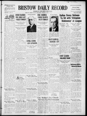 Bristow Daily Record (Bristow, Okla.), Vol. 15, No. 14, Ed. 1 Monday, May 11, 1936