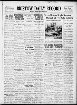 Bristow Daily Record (Bristow, Okla.), Vol. 15, No. 15, Ed. 1 Tuesday, May 12, 1936
