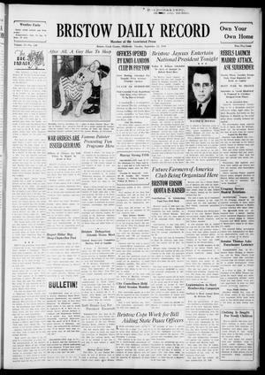 Bristow Daily Record (Bristow, Okla.), Vol. 15, No. 128, Ed. 1 Tuesday, September 22, 1936