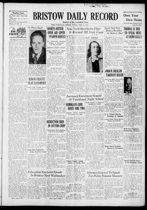 Bristow Daily Record (Bristow, Okla.), Vol. 15, No. 142, Ed. 1 Thursday, October 8, 1936