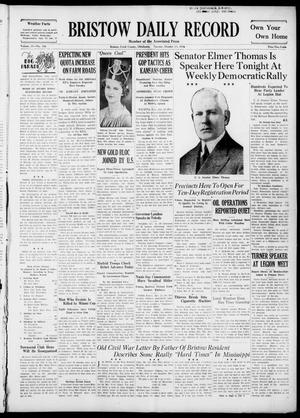 Bristow Daily Record (Bristow, Okla.), Vol. 15, No. 146, Ed. 1 Tuesday, October 13, 1936