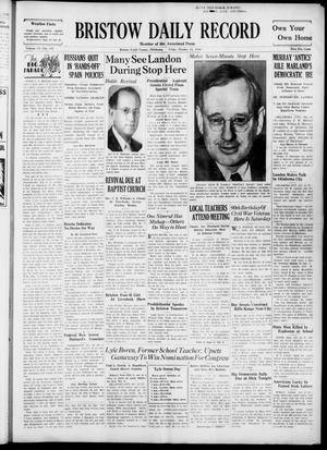 Bristow Daily Record (Bristow, Okla.), Vol. 15, No. 155, Ed. 1 Friday, October 23, 1936