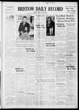 Bristow Daily Record (Bristow, Okla.), Vol. 16, No. 176, Ed. 1 Wednesday, November 18, 1936