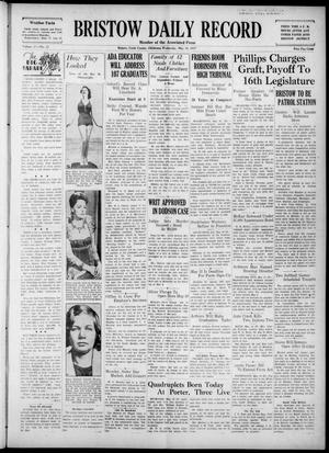 Bristow Daily Record (Bristow, Okla.), Vol. 17, No. 22, Ed. 1 Wednesday, May 19, 1937