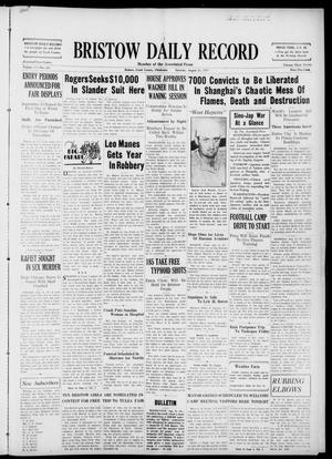Bristow Daily Record (Bristow, Okla.), Vol. 17, No. 103, Ed. 1 Saturday, August 21, 1937