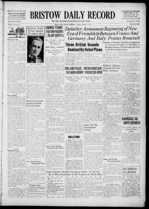 Bristow Daily Record (Bristow, Okla.), Vol. 18, No. 137, Ed. 1 Tuesday, October 4, 1938