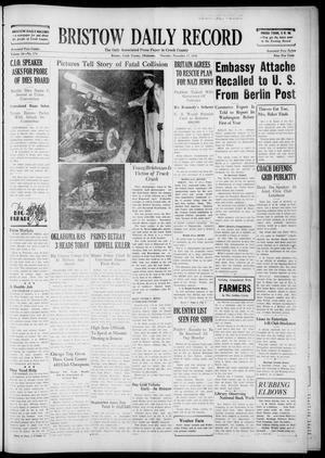 Bristow Daily Record (Bristow, Okla.), Vol. 18, No. 174, Ed. 1 Thursday, November 17, 1938