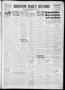 Thumbnail image of item number 1 in: 'Bristow Daily Record (Bristow, Okla.), Vol. 18, No. 180, Ed. 1 Friday, November 25, 1938'.